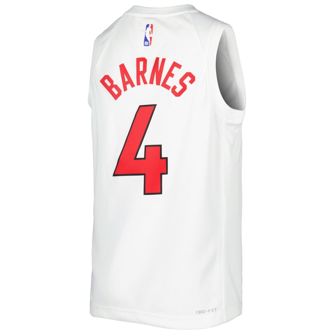 Scottie Barnes Toronto Raptors Nike Youth Swingman Jersey - Association Edition - White | NBA Fan Gear