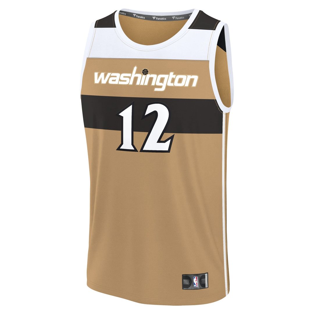 Tre Johnson III Washington Wizards Fanatics Youth Fast Break Jersey - City Edition - Gold | NBA Fan Gear
