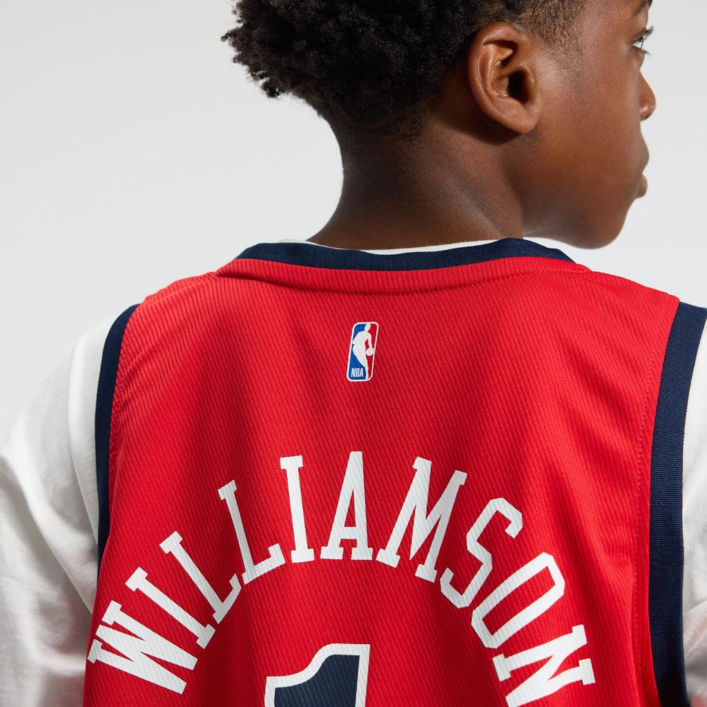 Zion Williamson New Orleans Pelicans Fanatics Youth Fast Break Player Jersey - Statement Edition - Red | NBA Fan Gear