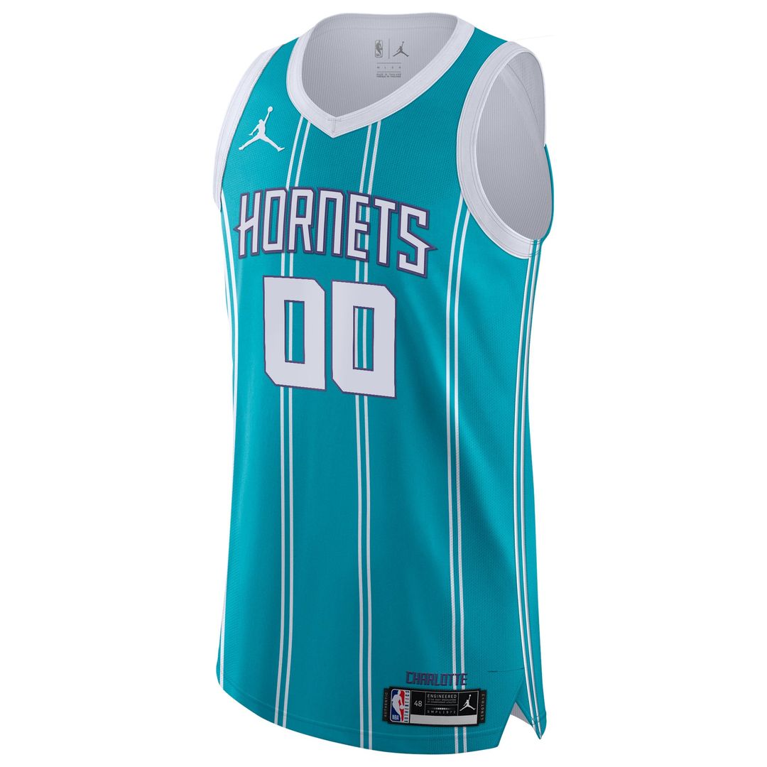 Charlotte Hornets Jordan Brand 2020/ 21 Authentic Custom Jersey Teal - Icon Edition | NBA Fan Gear