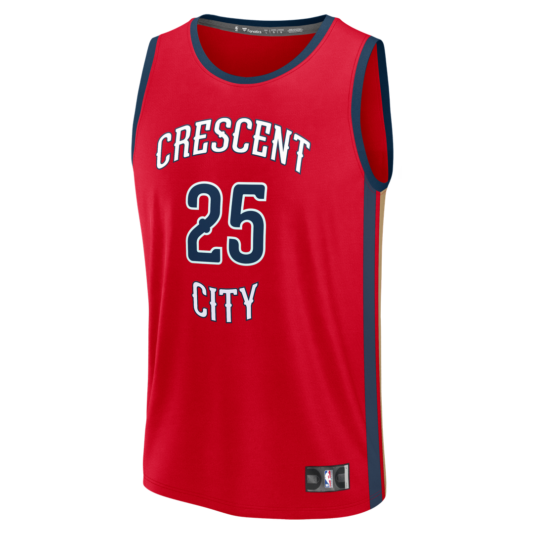 Trey Murphy III New Orleans Pelicans Fanatics Fast Break Replica Player Jersey - Statement Edition - Red | NBA Fan Gear