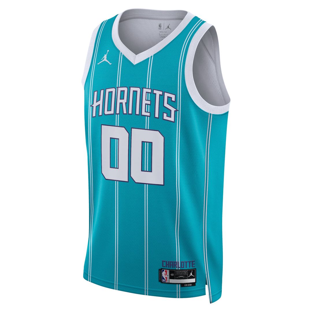 Charlotte Hornets Jordan Brand Unisex Swingman Custom Jersey Teal - Icon Edition | NBA Fan Gear