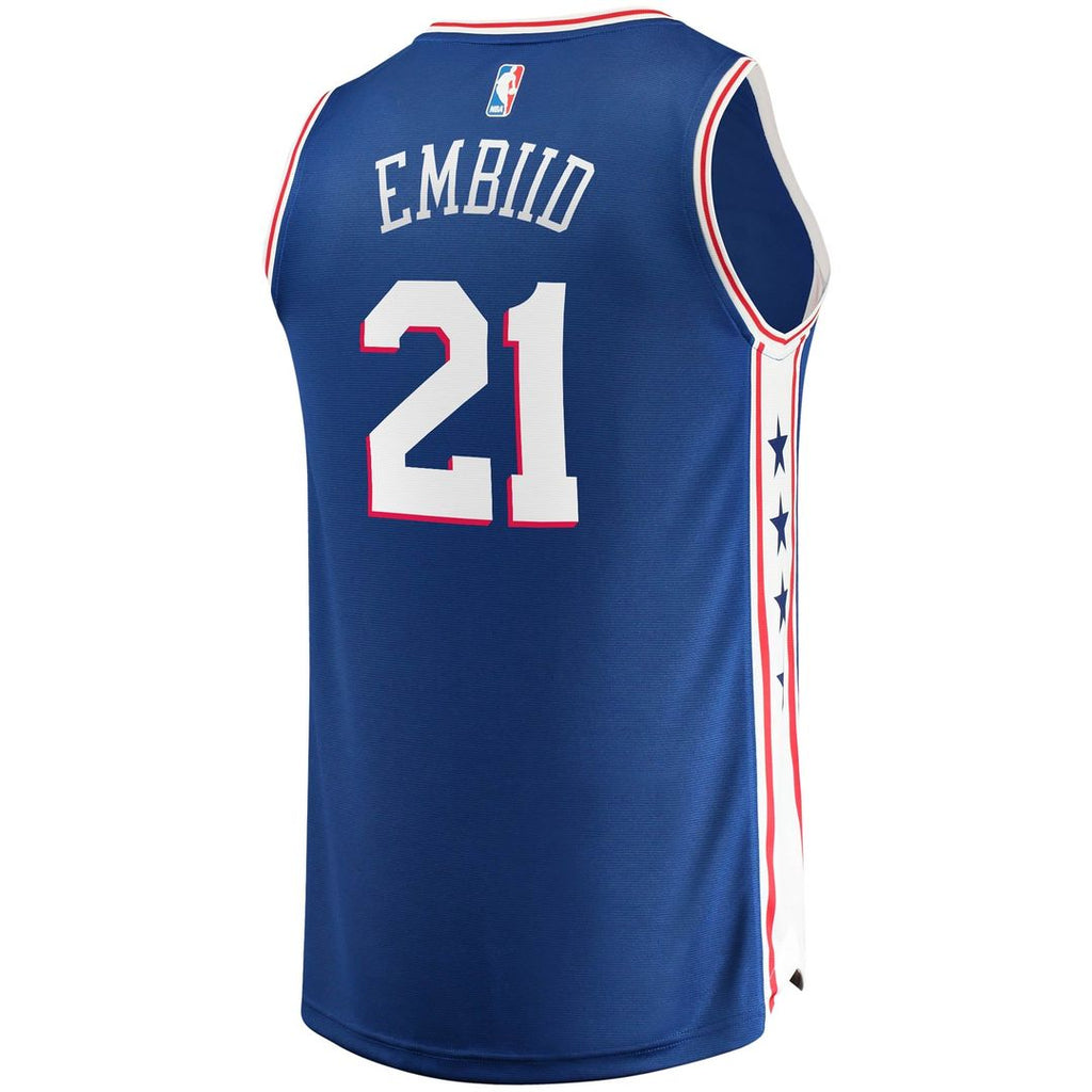 Joel Embiid Philadelphia 76ers Fanatics Fast Break Replica Player Jersey - Icon Edition - Royal | NBA Fan Gear