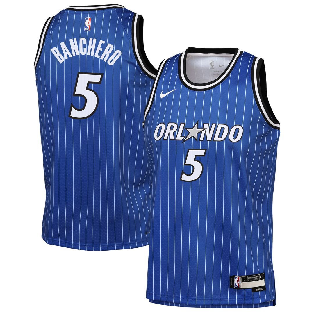 Paolo Banchero Orlando Magic Nike Youth Icon Edition Swingman Jersey - Blue | NBA Fan Gear