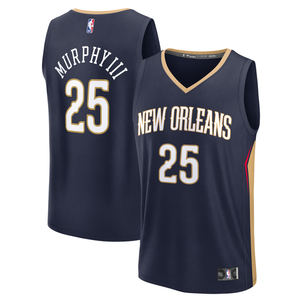 Trey Murphy III New Orleans Pelicans Fanatics Fast Break Replica Jersey - Navy - Icon Edition | NBA Fan Gear