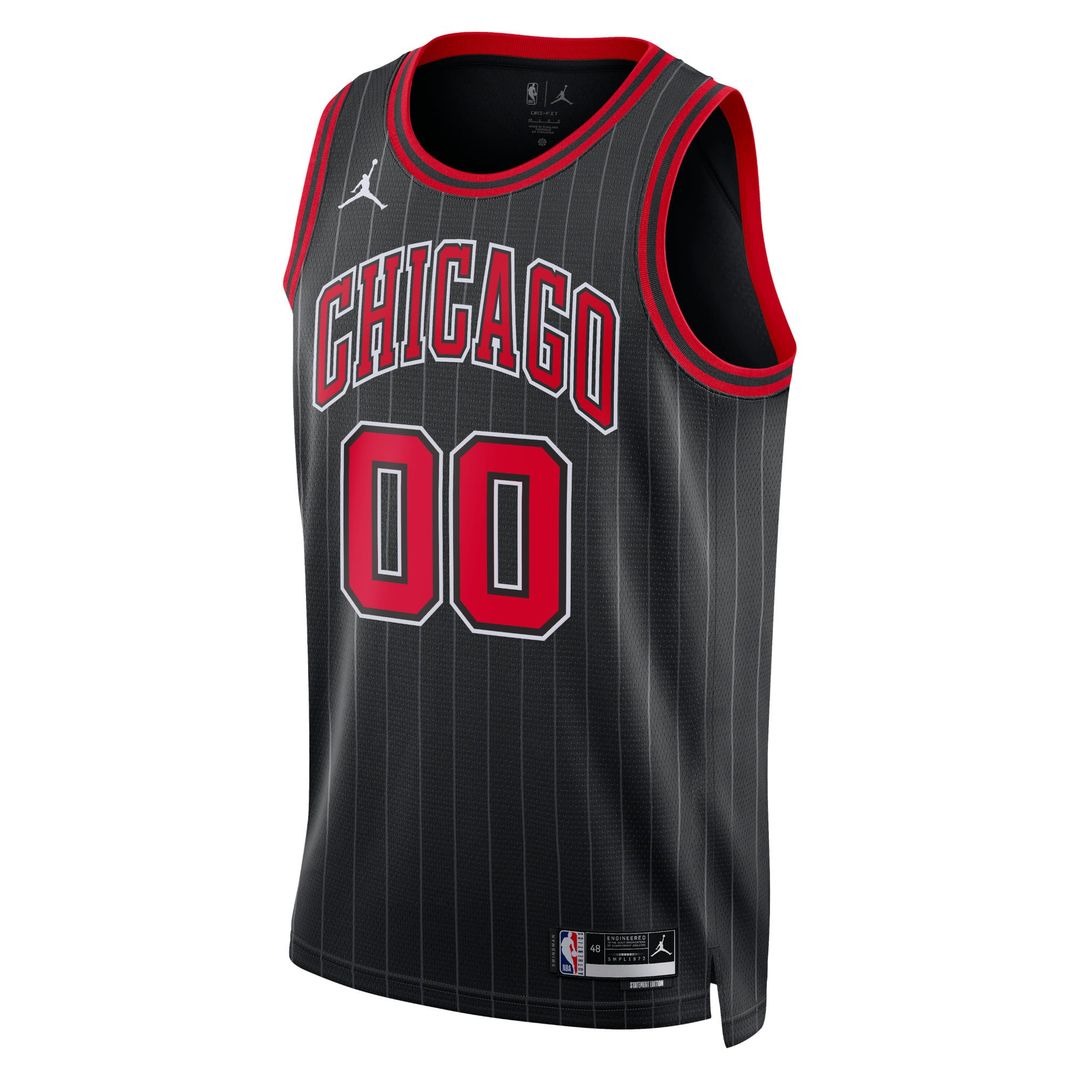 Chicago Bulls Jordan Brand Unisex 2022/ 23 Swingman Custom Jersey - Statement Edition - Black | NBA Fan Gear