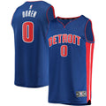 Jalen Duren Detroit Pistons Fanatics Fast Break Replica Jersey - Icon Edition - Blue | NBA Fan Gear