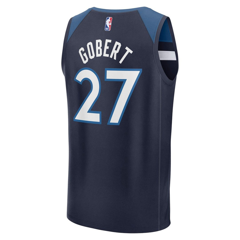 Rudy Gobert Minnesota Timberwolves Fanatics Fast Break Replica Player Jersey - Icon Edition - Navy | NBA Fan Gear