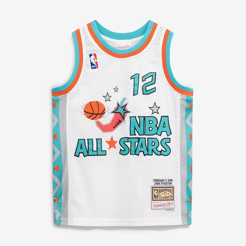 John Stockton 1996 NBA All-Star Game Mitchell & Ness Youth Hardwood Classics Swingman Jersey - White | Fan Gear
