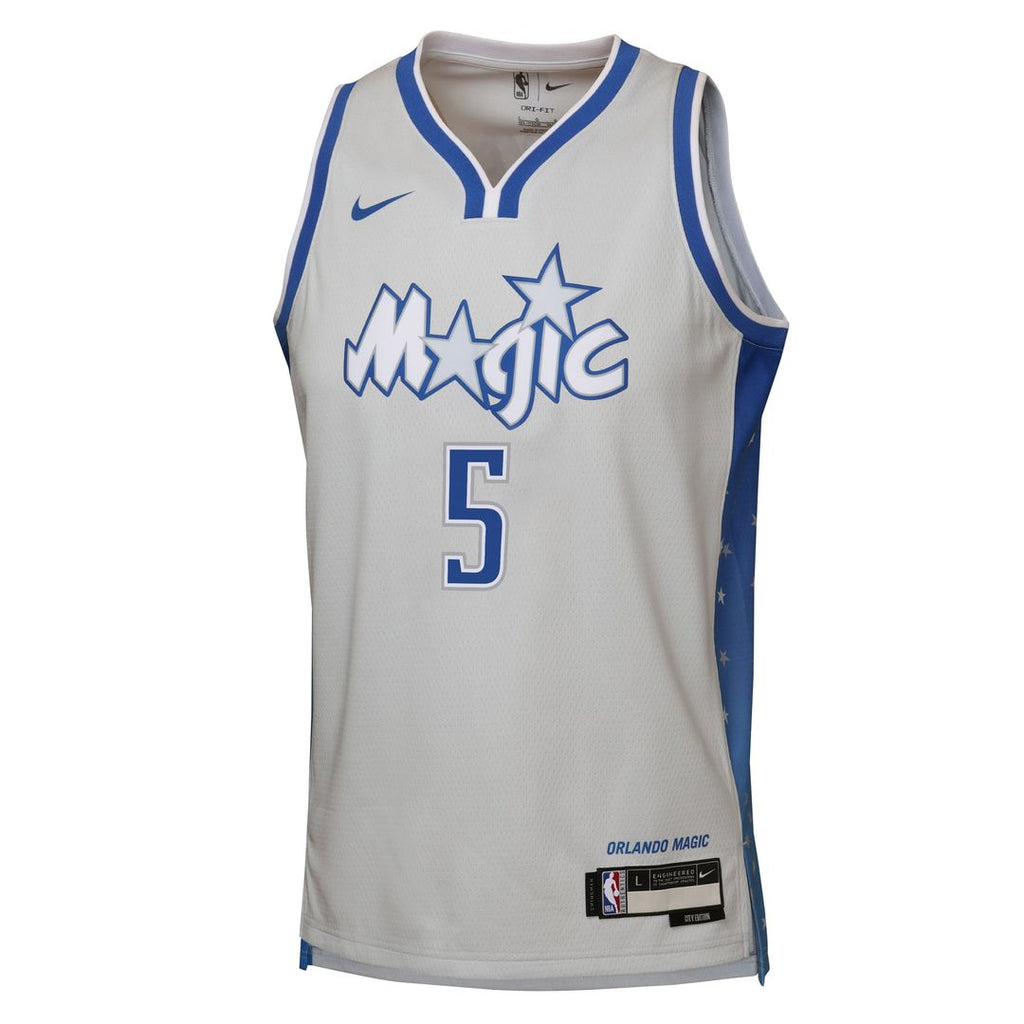 Paolo Banchero Orlando Magic Nike Youth 2025/ 26 City Edition Swingman Jersey - Silver | NBA Fan Gear