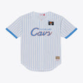 Cleveland Cavaliers Mitchell & Ness Head Coach Pinstripe Mesh Full-Button Baseball Jersey - White | NBA Fan Gear