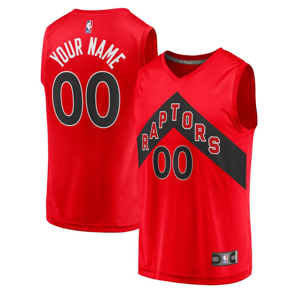Toronto Raptors Fanatics Fast Break Replica Custom Jersey - Icon Edition - Red | NBA Fan Gear