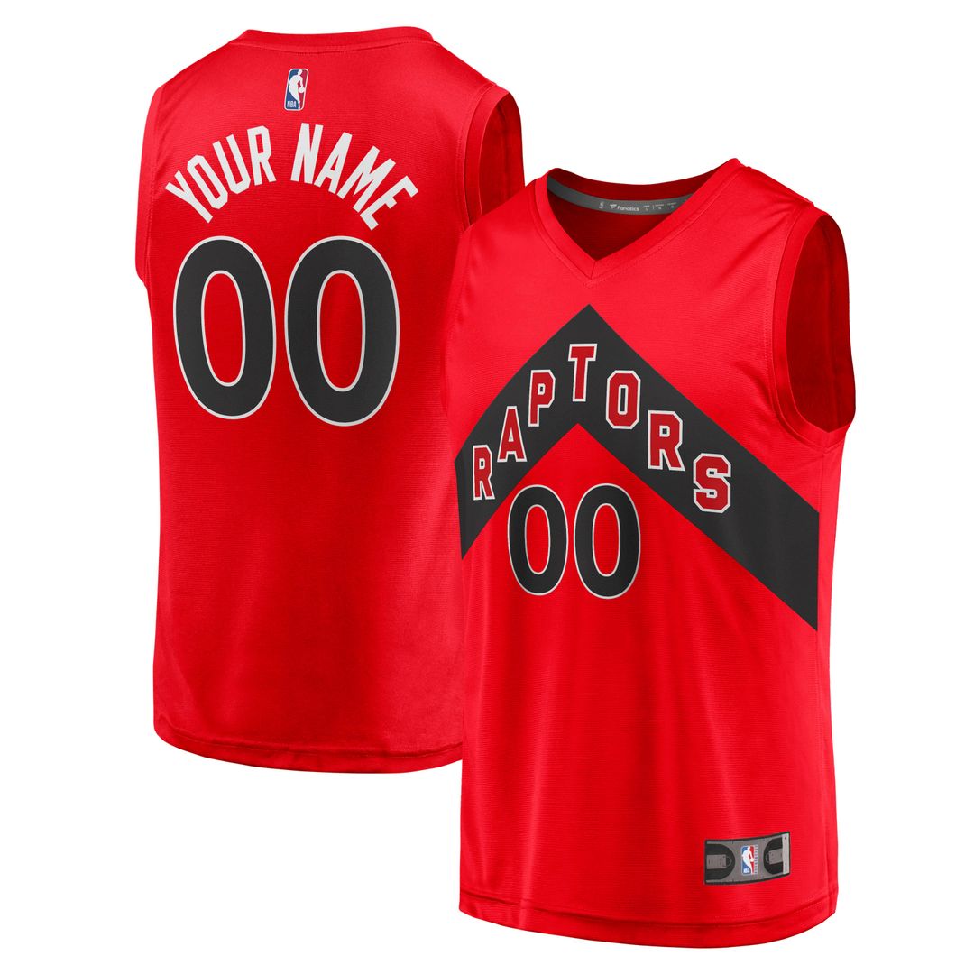 Toronto Raptors Fanatics Fast Break Replica Custom Jersey - Icon Edition - Red | NBA Fan Gear