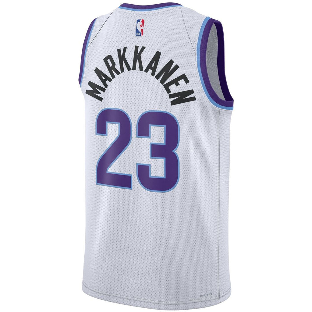 Lauri Markkanen Utah Jazz Nike Unisex Swingman Jersey - Association Edition - White | NBA Fan Gear