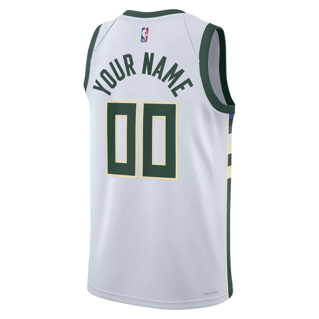 Milwaukee Bucks Nike Unisex Swingman Custom Jersey Hunter Green - Icon Edition | NBA Fan Gear