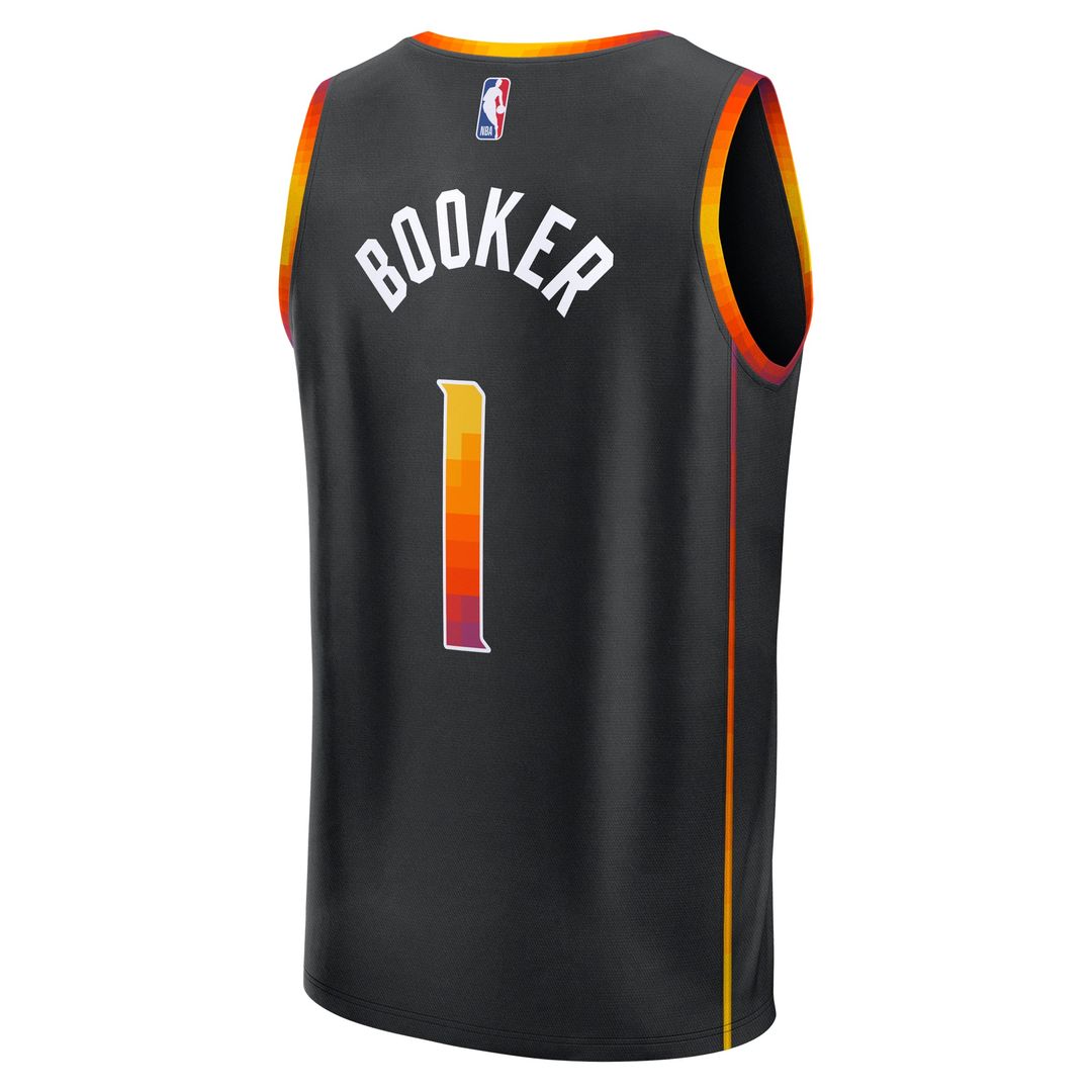 Devin Booker Phoenix Suns Fanatics Youth Fast Break Replica Player Jersey - Statement Edition - Black | NBA Fan Gear