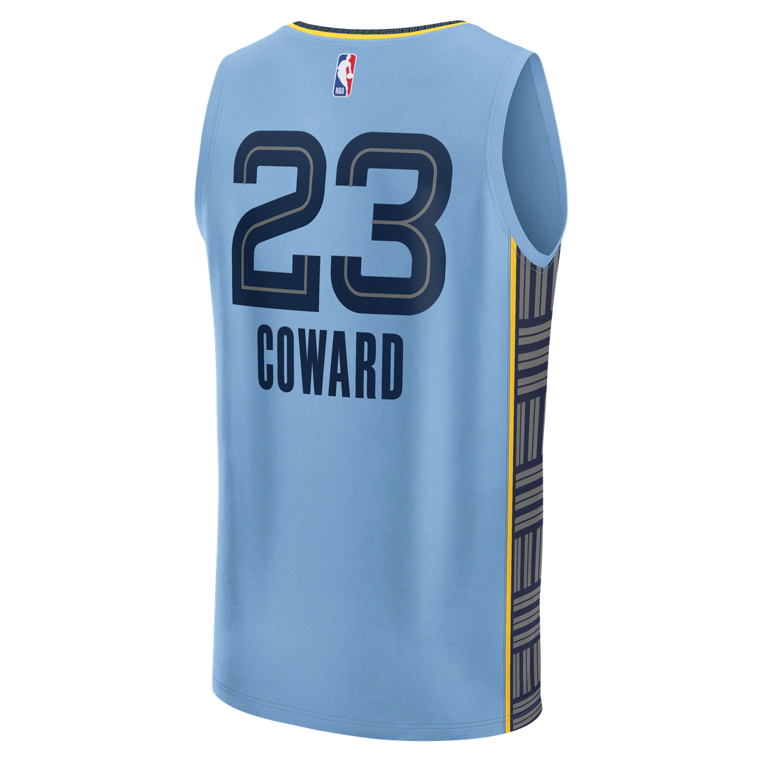 Cedric Coward Memphis Grizzlies Fanatics Fast Break Replica Player Jersey - Statement Edition - Light Blue | NBA Fan Gear