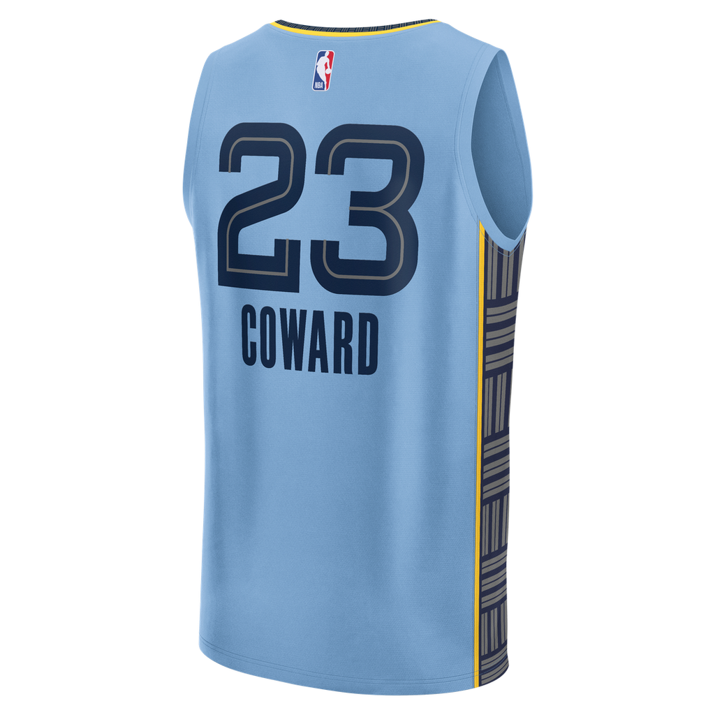 Cedric Coward Memphis Grizzlies Fanatics Fast Break Replica Player Jersey - Statement Edition - Light Blue | NBA Fan Gear