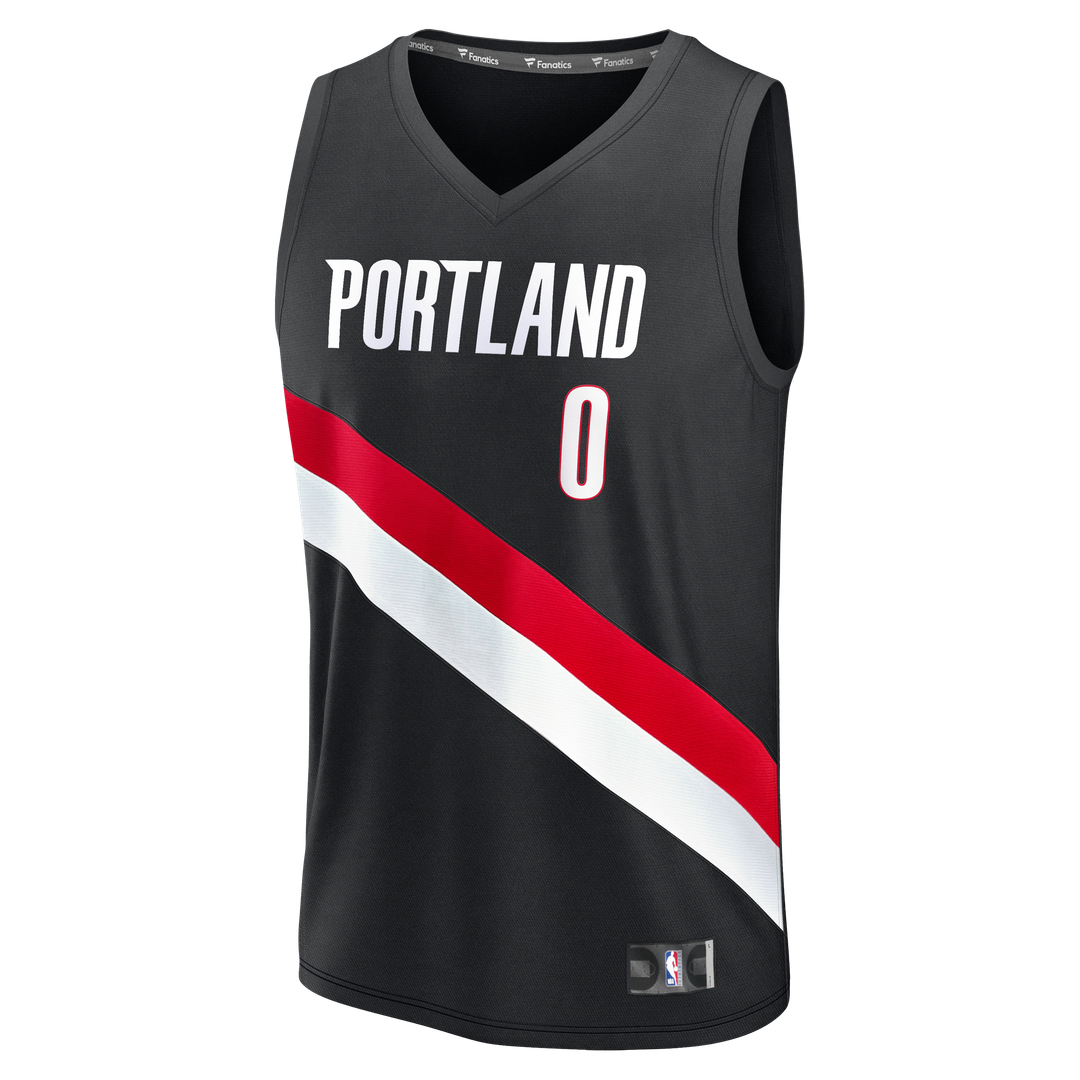 Damian Lillard Portland Trail Blazers Fanatics Youth Fast Break Replica Jersey - Black - Icon Edition | NBA Fan Gear