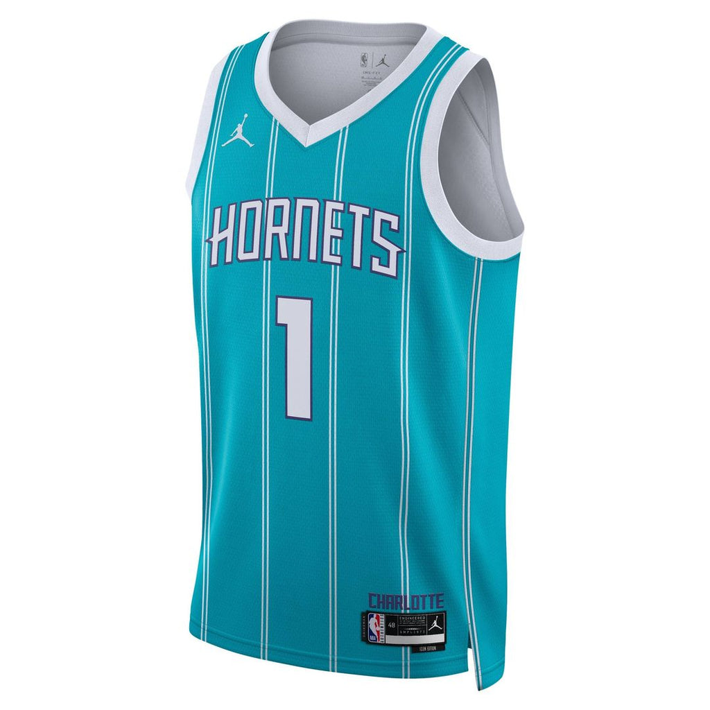 LaMelo Ball Charlotte Hornets Jordan Brand Unisex Swingman Jersey - Icon Edition - Teal | NBA Fan Gear