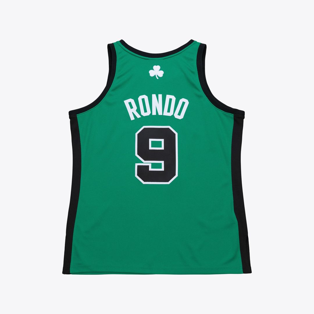 Rajon Rondo Boston Celtics Mitchell & Ness 2007-08 Hardwood Classics Authentic Jersey - Kelly Green | NBA Fan Gear