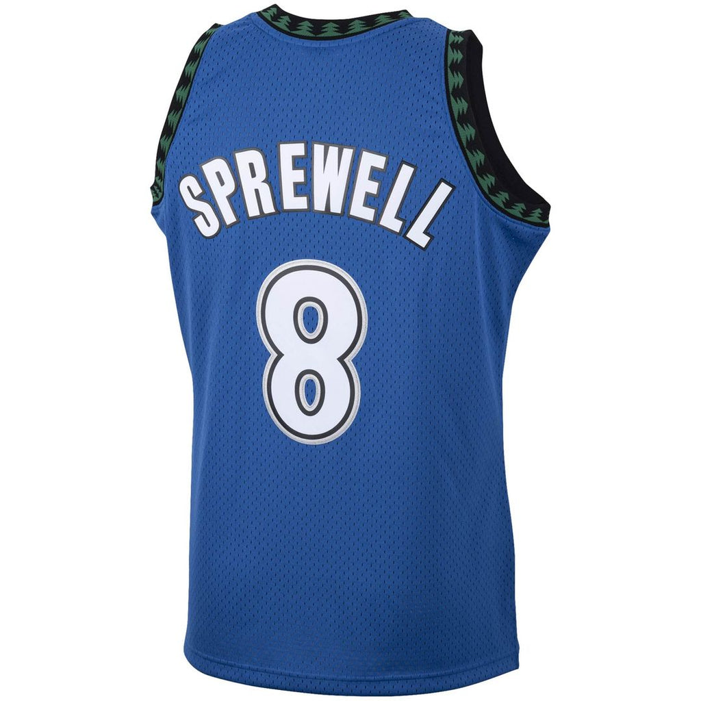 Latrell Sprewell Minnesota Timberwolves Mitchell & Ness 2003/ 04 Hardwood Classics Swingman Jersey - Blue | NBA Fan Gear