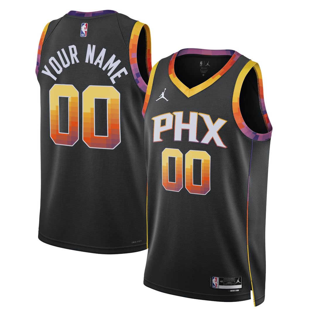 Phoenix Suns Jordan Brand Unisex 2022/ 23 Swingman Custom Jersey - Statement Edition - Black | NBA Fan Gear