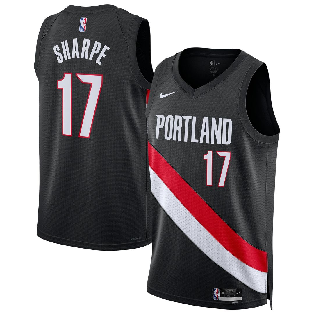 Shaedon Sharpe Portland Trail Blazers Nike Unisex Swingman Jersey - Icon Edition - Black | NBA Fan Gear