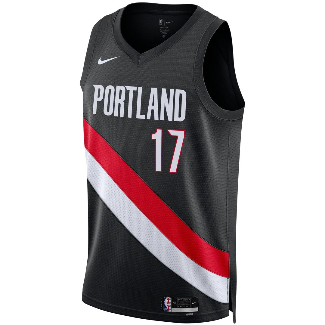 Shaedon Sharpe Portland Trail Blazers Nike Unisex Swingman Jersey - Icon Edition - Black | NBA Fan Gear