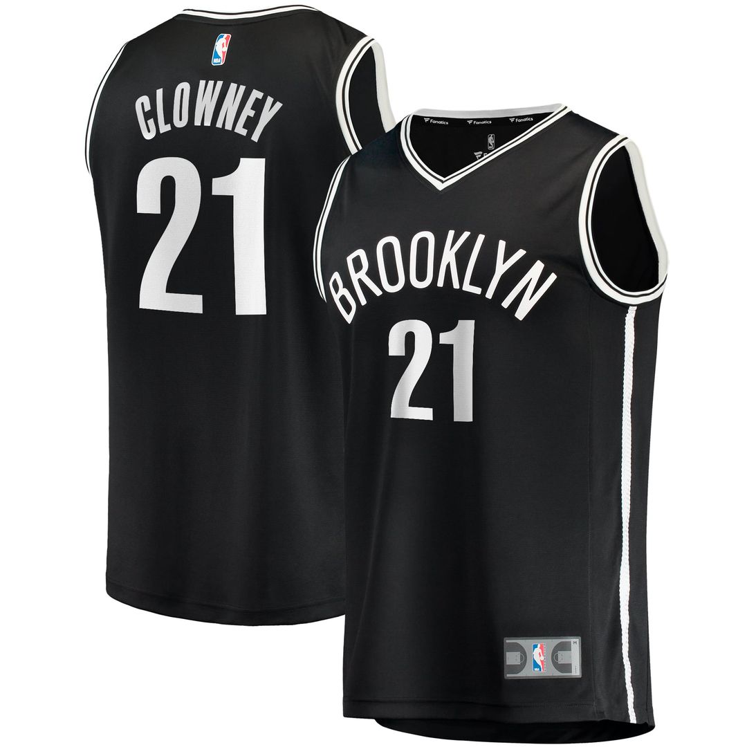 Noah Clowney Brooklyn Nets Fanatics Fast Break Replica Jersey - Icon Edition - Black | NBA Fan Gear