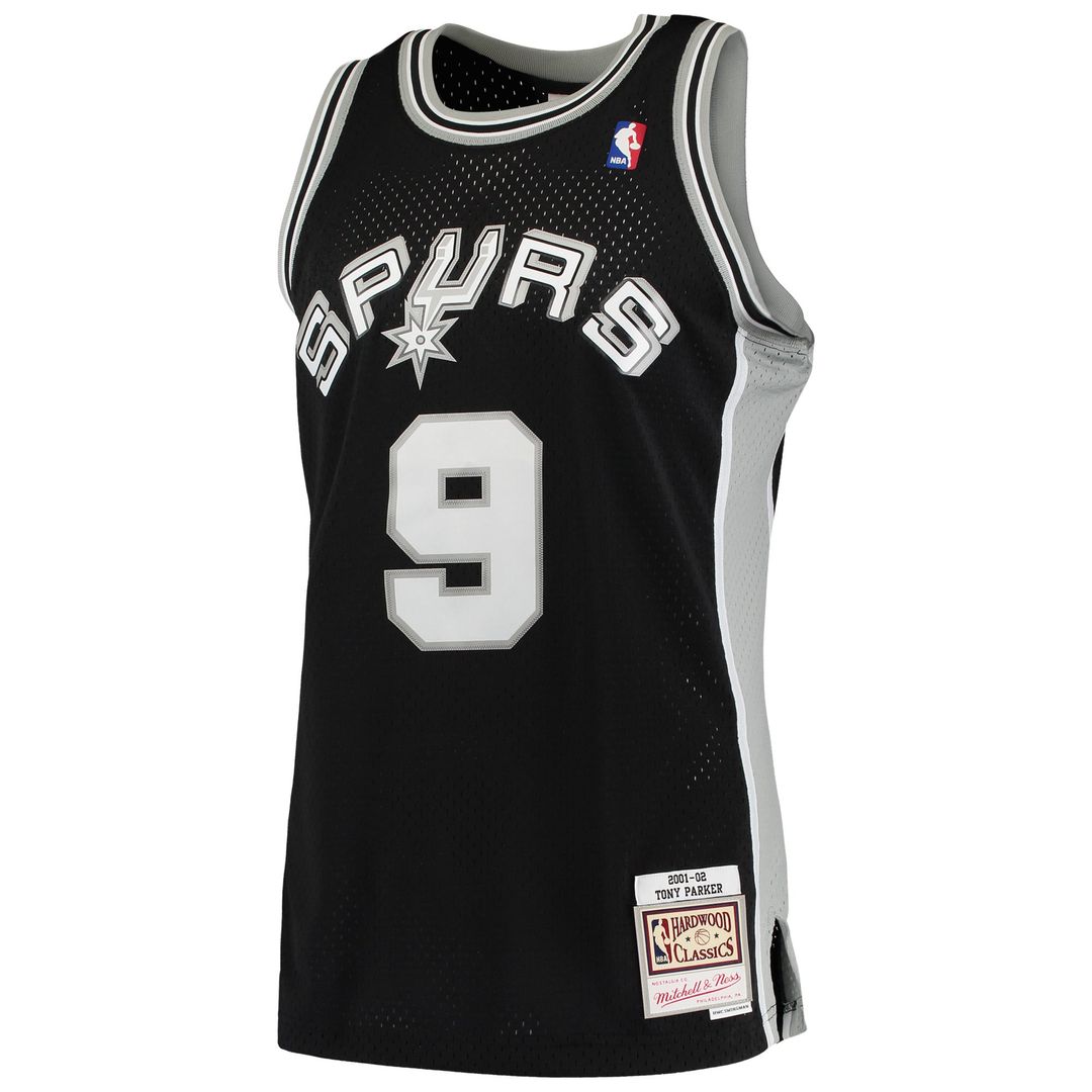 Tony Parker San Antonio Spurs Mitchell & Ness Hardwood Classics Swingman Jersey - Black | NBA Fan Gear