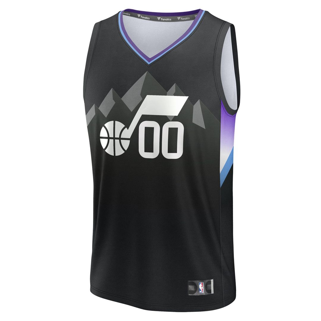 Utah Jazz Fanatics Youth Fast Break Replica Custom Jersey - Association Edition | NBA Fan Gear