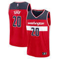 Alex Sarr Washington Wizards Fanatics Fast Break Replica Jersey - Icon Edition - Red | NBA Fan Gear