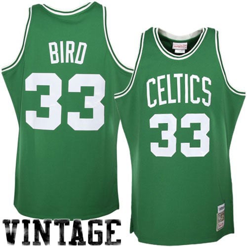 Larry Bird Boston Celtics Mitchell & Ness 1985/ 86 Hardwood Classics Authentic Jersey - Kelly Green | NBA Fan Gear