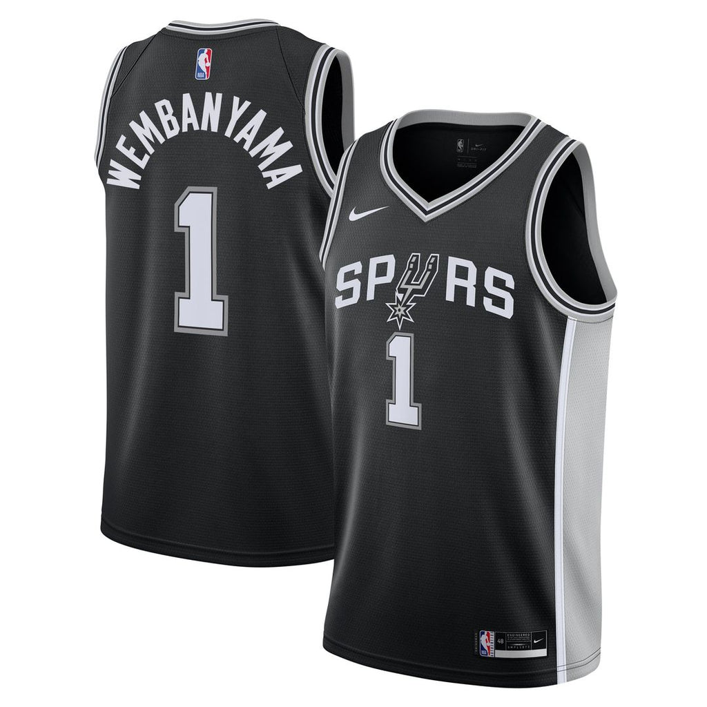 Victor Wembanyama San Antonio Spurs Nike Youth Swingman Jersey - Icon Edition - Black | NBA Fan Gear