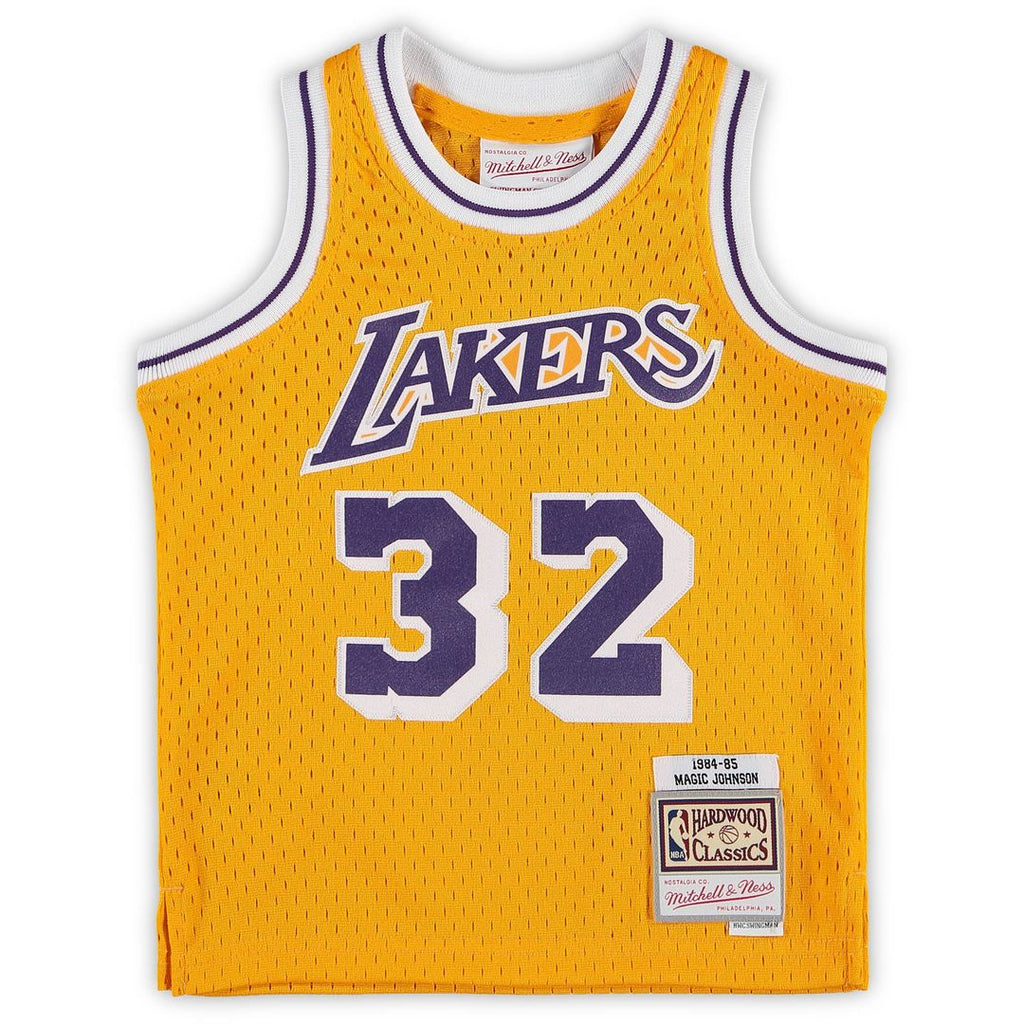Magic Johnson Los Angeles Lakers Mitchell & Ness Infant Retired Player Jersey - Gold | NBA Fan Gear