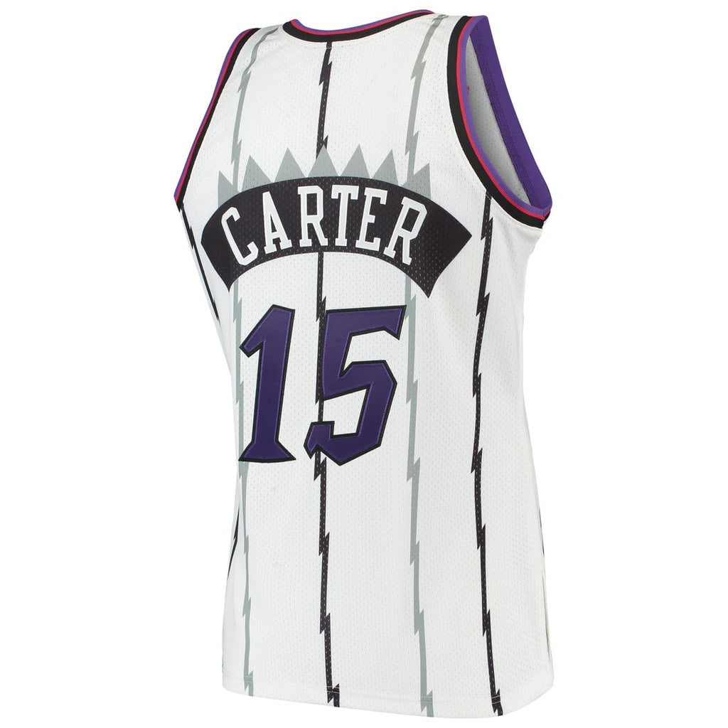 Vince Carter Toronto Raptors Mitchell & Ness 1998/ 99 Hardwood Classics Authentic Jersey - White | NBA Fan Gear