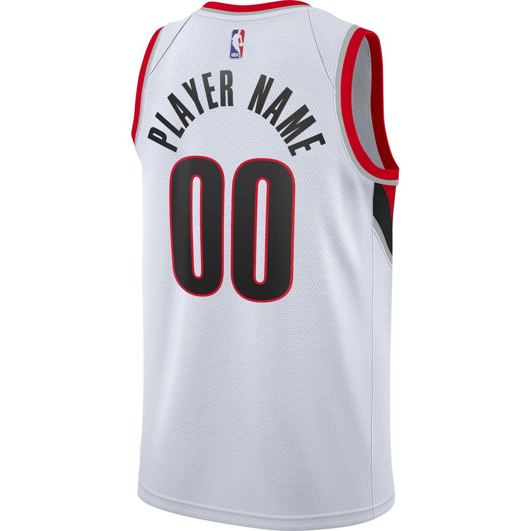 Portland Trail Blazers Nike 2020/ 21 Swingman Custom Jersey - Association Edition - White | NBA Fan Gear