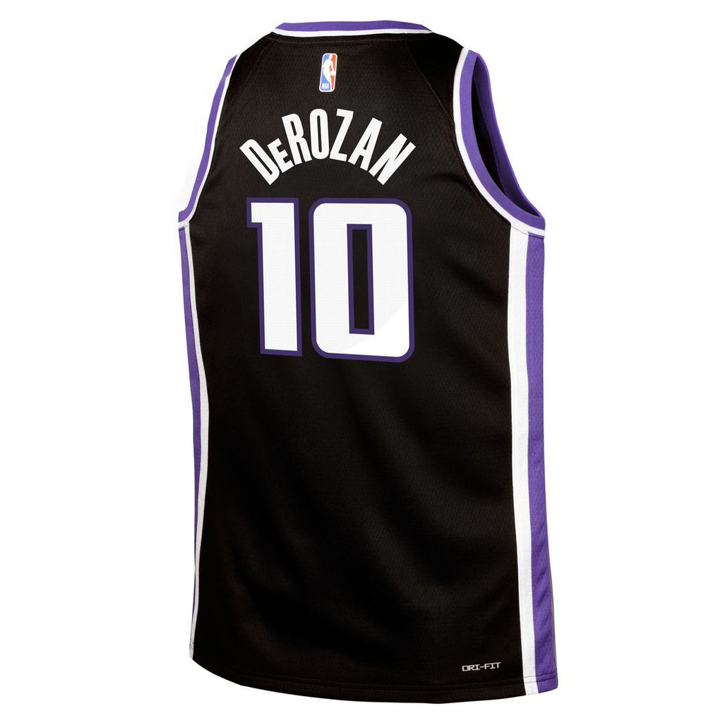 DeMar DeRozan Sacramento Kings Nike Youth Swingman Jersey - Icon Edition - Black | NBA Fan Gear