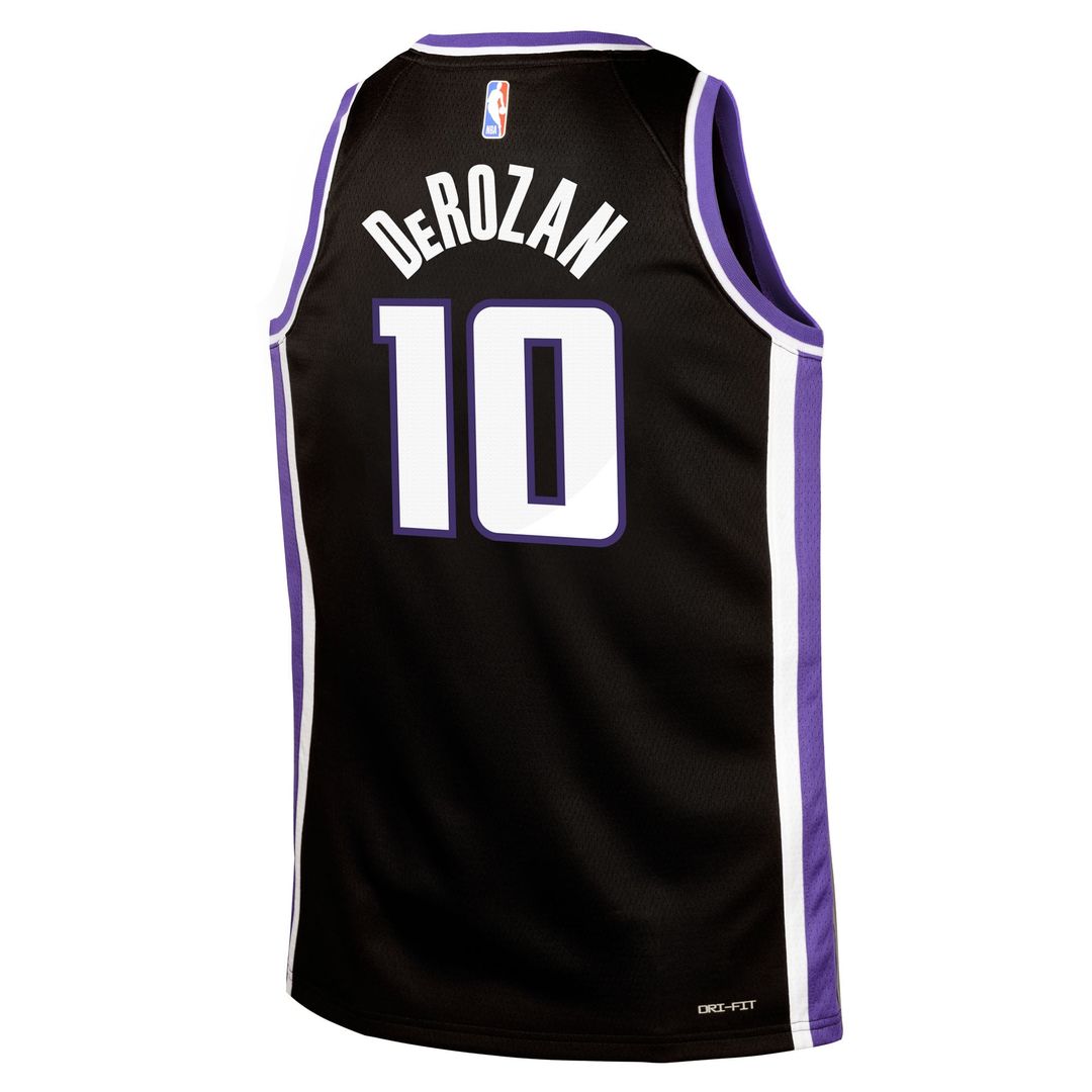 DeMar DeRozan Sacramento Kings Nike Youth Swingman Jersey - Icon Edition - Black | NBA Fan Gear