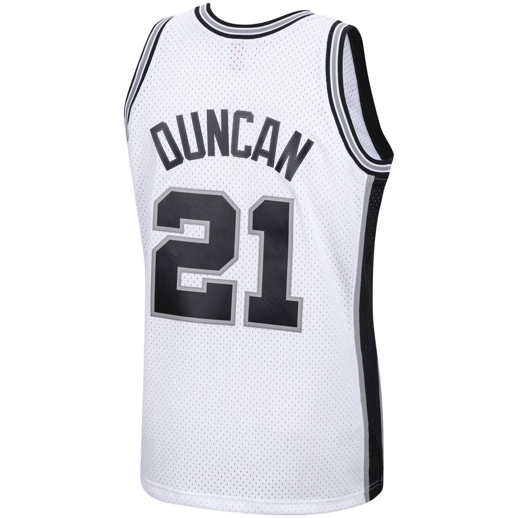Tim Duncan San Antonio Spurs Mitchell & Ness 1998/ 99 Hardwood Classics Swingman Jersey - White | NBA Fan Gear