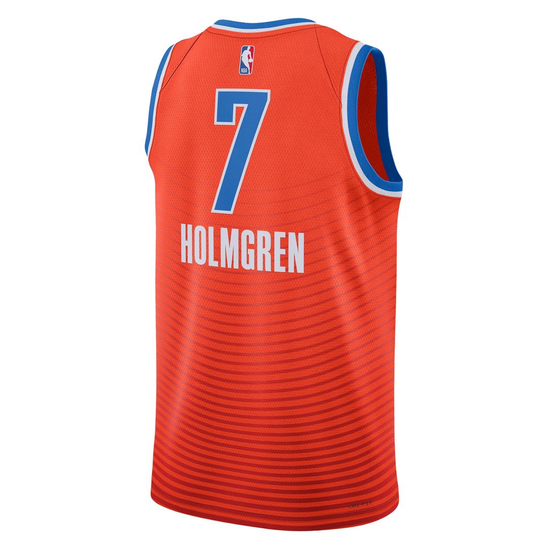 Chet Holmgren Oklahoma City Thunder Jordan Brand Unisex Swingman Jersey - Statement Edition - Orange | NBA Fan Gear