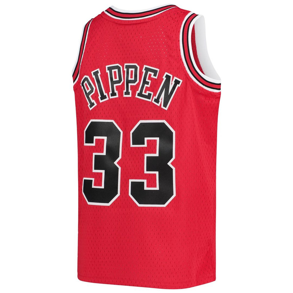 Scottie Pippen Chicago Bulls Mitchell & Ness Youth 1997-98 Hardwood Classics Swingman Jersey - Red | NBA Fan Gear