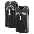 Victor Wembanyama San Antonio Spurs Fanatics Youth 2026 NBA Finals Patch Fast Break Replica Jersey - Black - Icon Edition | Fan Gear