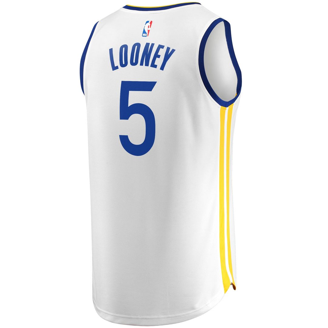 Kevon Looney Golden State Warriors Fanatics Fast Break Player Replica Jersey - Association Edition - White | NBA Fan Gear