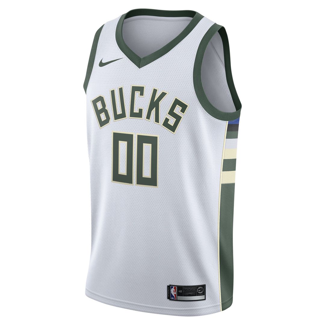 Milwaukee Bucks Nike 2020/ 21 Swingman Custom Jersey - Association Edition - White | NBA Fan Gear