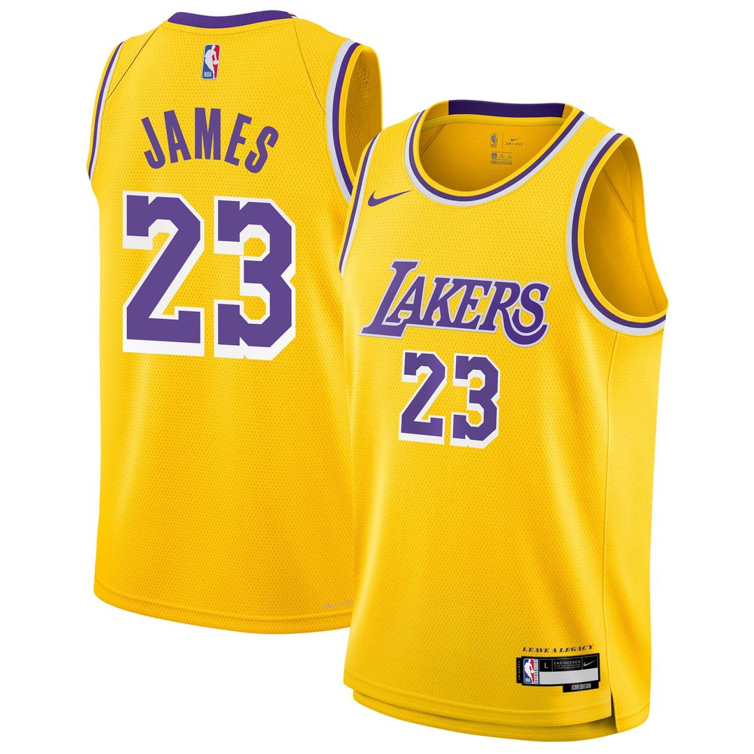 LeBron James Los Angeles Lakers Nike Youth Swingman Jersey - Icon Edition - Gold | NBA Fan Gear