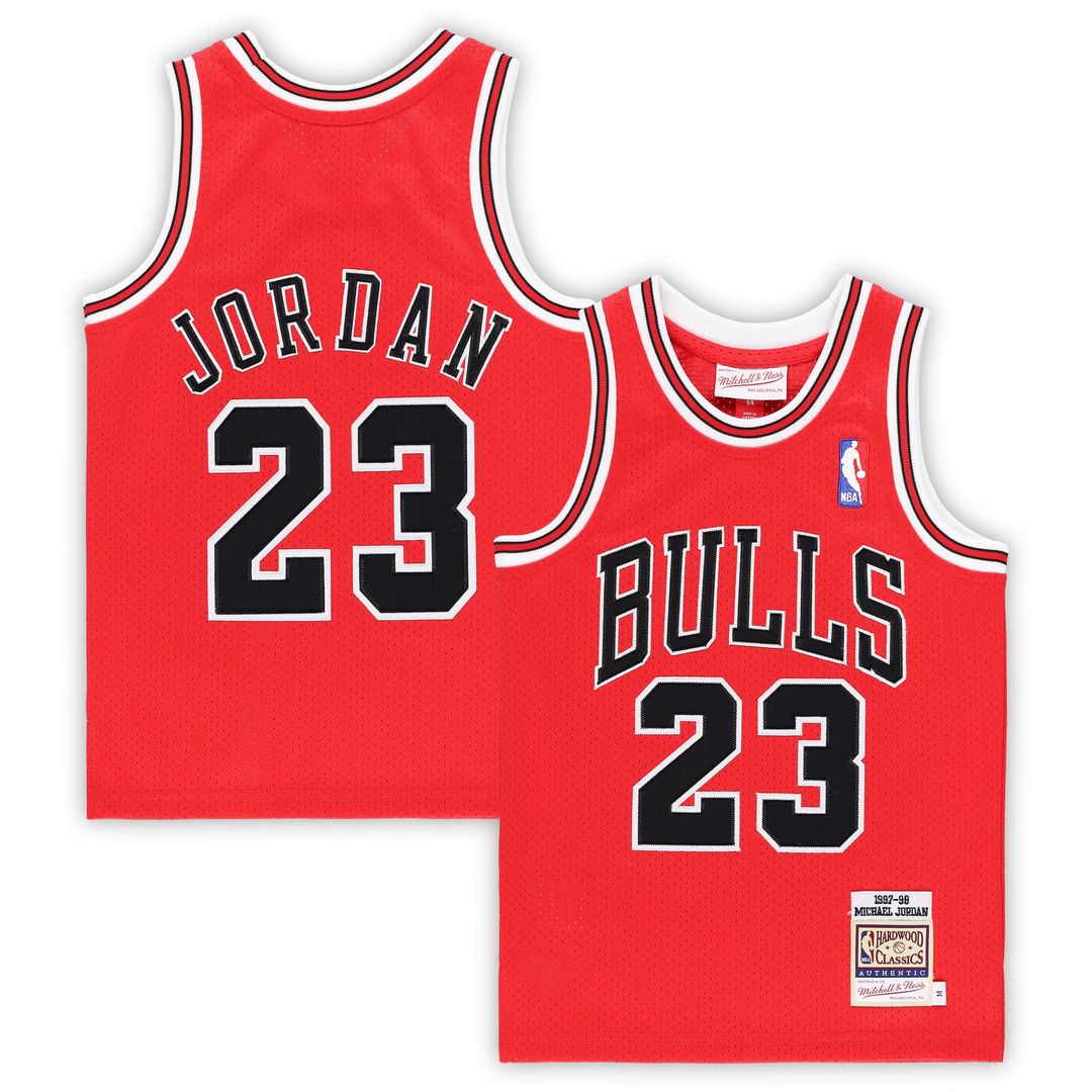 Michael Jordan Chicago Bulls Mitchell & Ness Preschool 1996/ 97 Hardwood Classics Authentic Jersey - Black | NBA Fan Gear