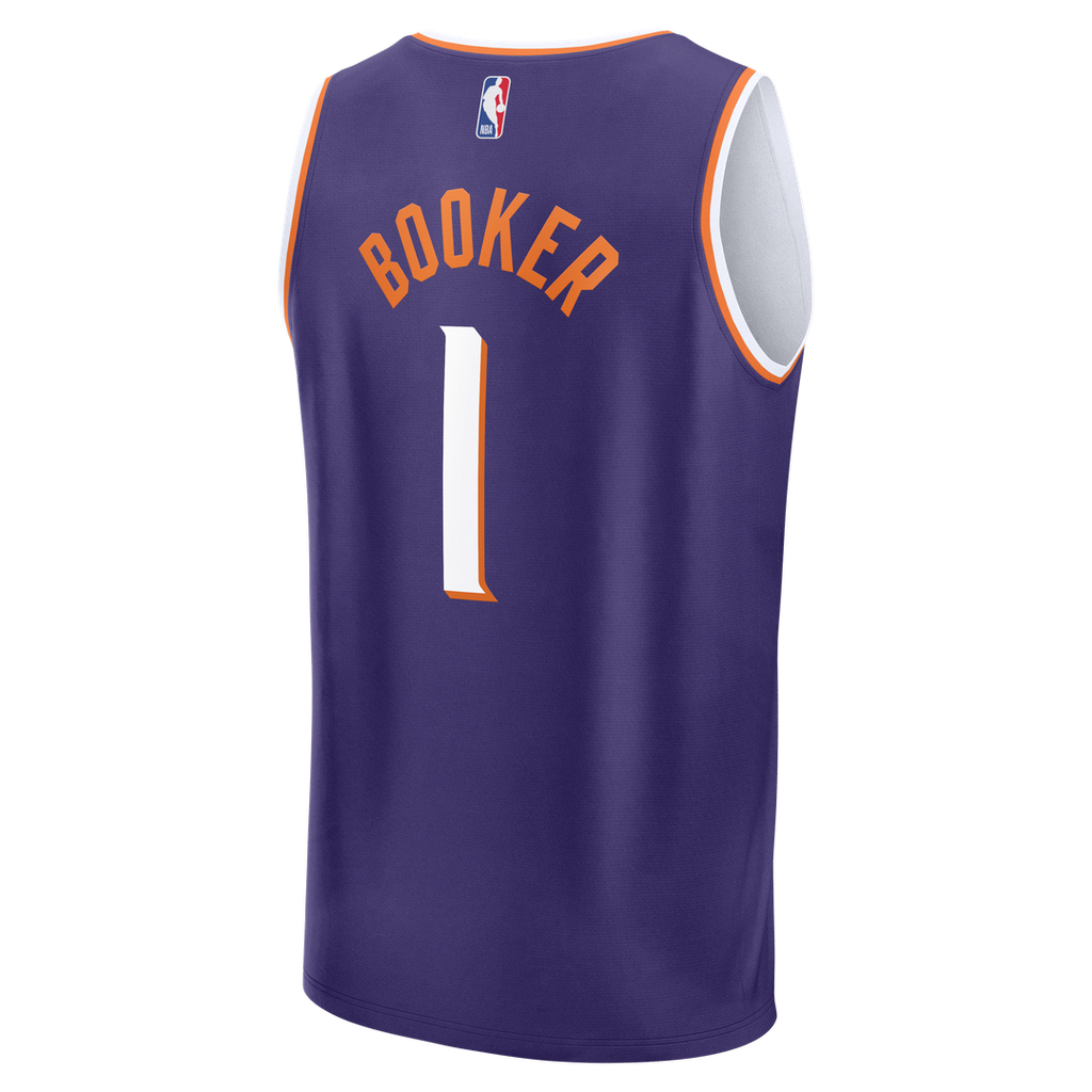Devin Booker Phoenix Suns Fanatics Youth Fast Break Replica Player Jersey - Icon Edition - Purple | NBA Fan Gear