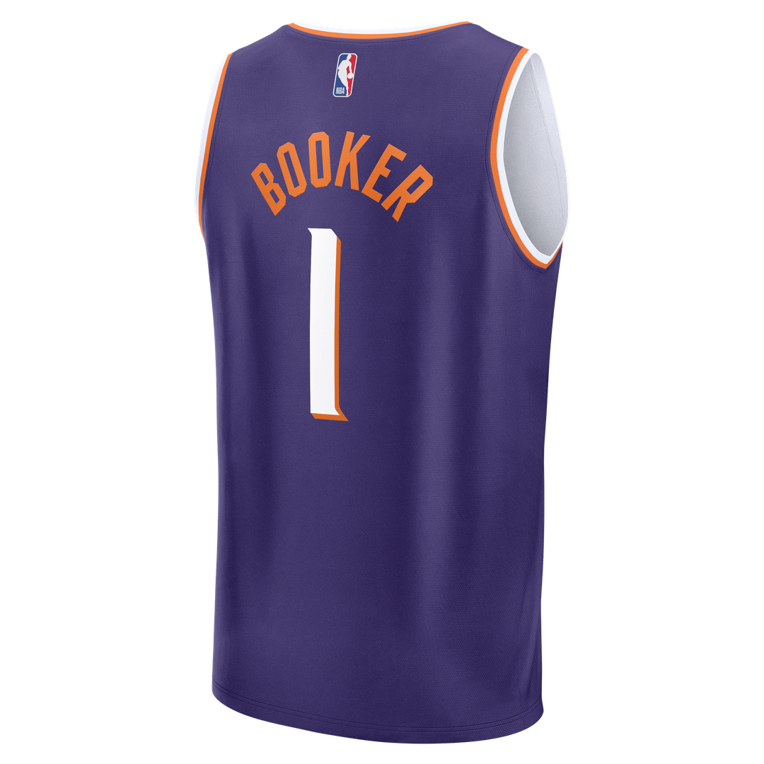 Devin Booker Phoenix Suns Fanatics Youth Fast Break Replica Player Jersey - Icon Edition - Purple | NBA Fan Gear
